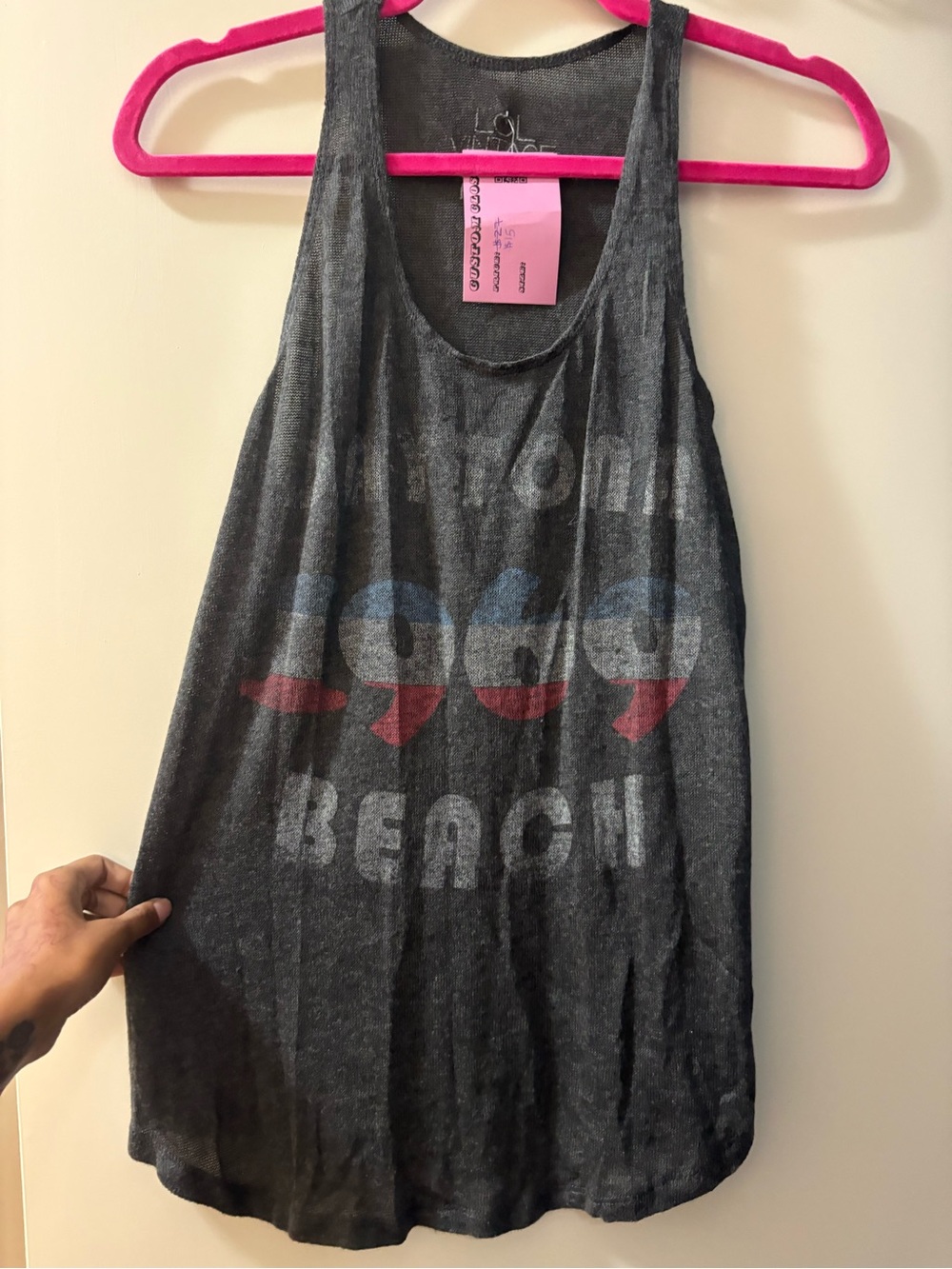 1969 Beach Graphic Tank Top